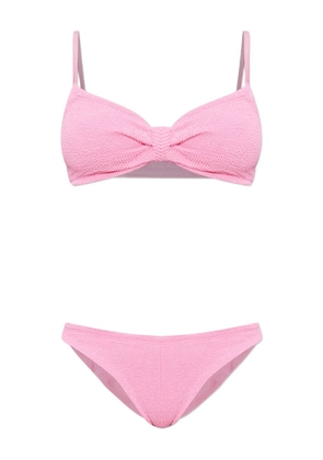 Hunza G Alicia crinkle knot bikini - Pink