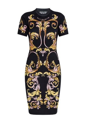 Versace Jeans Couture baroque-print dress - Black