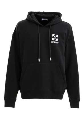Off-White logo-arrow hoodie - Black
