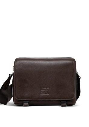 Paul Smith zip-top leather messenger bag - Brown