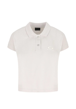 Balenciaga logo-embroidery polo shirt - Neutrals