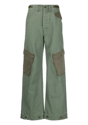 MOTHER The G.I. Jane Greaser Nerdy straight-leg trousers - Green