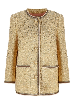 Valentino Garavani pocket buttoned jacket - Gold