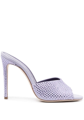 Paris Texas 110mm crystal embellished leather sandals - Purple