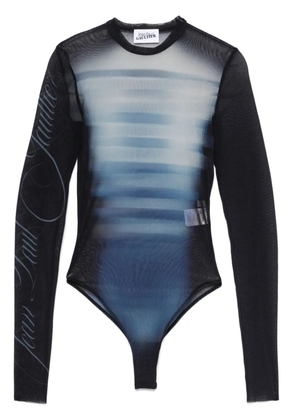 Jean Paul Gaultier mesh bodysuit - 595601 NAVY/LIGHTBLUE/WHITE