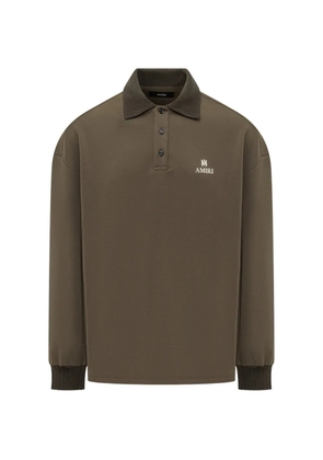 AMIRI long-sleeve polo shirt - Brown