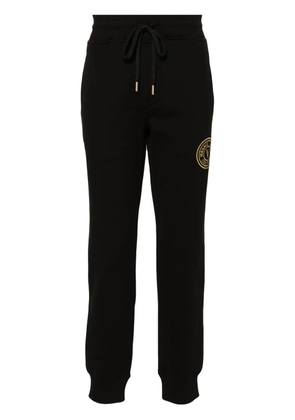 Versace Jeans Couture logo-embroidered cotton track pants - Black