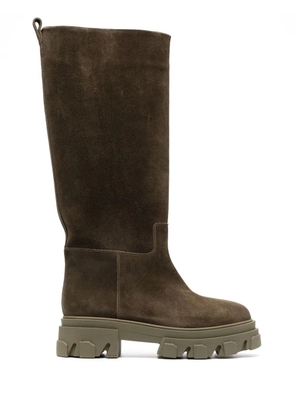 GIABORGHINI knee-length suede boots - Green