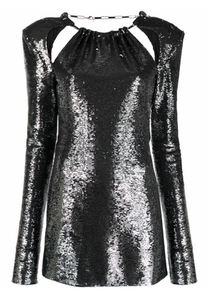 The Attico sequin-embellished dress - Grey