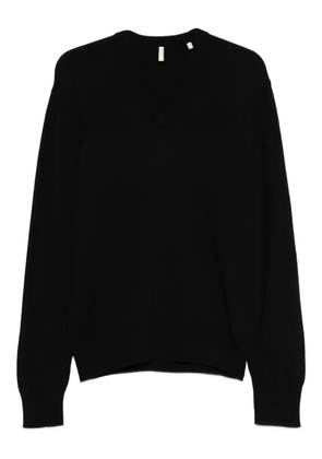 Sunflower V-neck cashmere sweater - Black