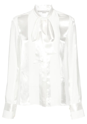 Stella McCartney pussy-bow collar shirt - White