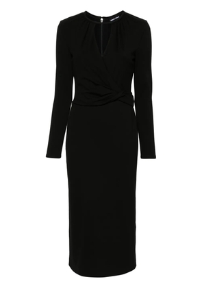 Giorgio Armani long-sleeve midi dress - Black