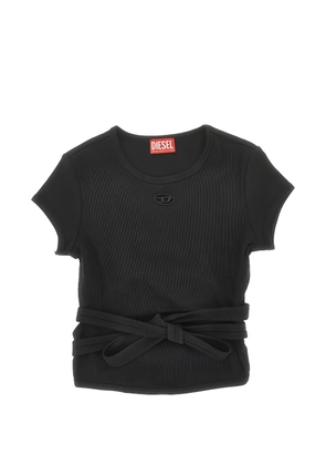 Diesel waist-tie T-shirt - Grey