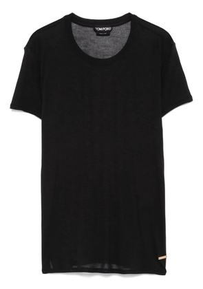 TOM FORD logo-plaque T-shirt - Black