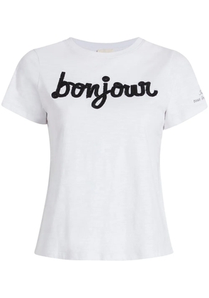 Cinq A Sept Bonjour cotton T-shirt - White