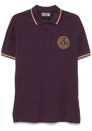 Versace Jeans Couture V-Emblem polo shirt - Purple