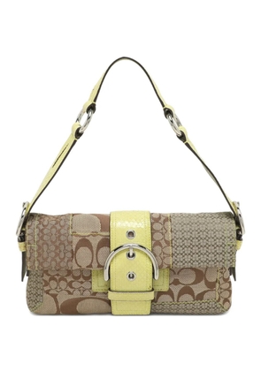 Coach patch-work shoulder bag - Brown
