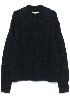 REMAIN knitted polo sweater - Blue