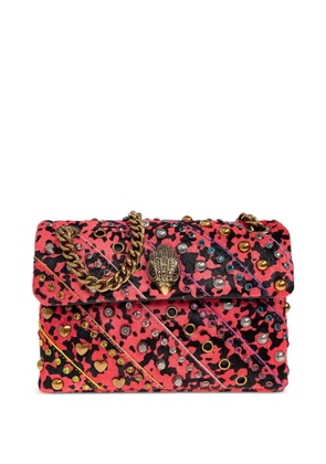 Kurt Geiger London leopard-print embellished tote bag - Red
