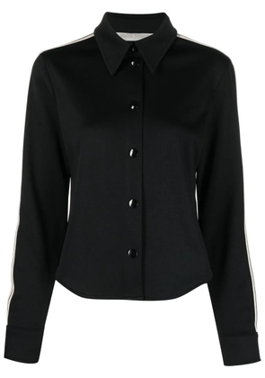 Palm Angels stripe-detail slim shirt - Black