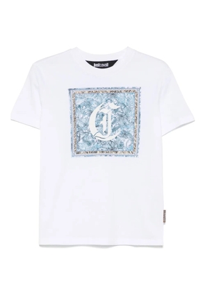 Just Cavalli logo-print T-shirt - White