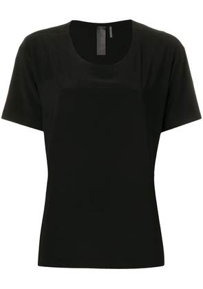 Norma Kamali scoop neck T-shirt - Black