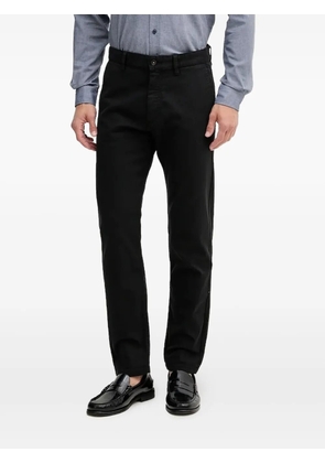 BOSS logo patch trousers - Black