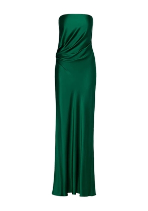 The Sei strapless silk maxi dress - Green