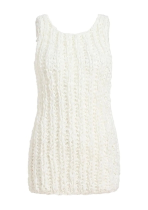 KHAITE knitted evita top - Neutrals