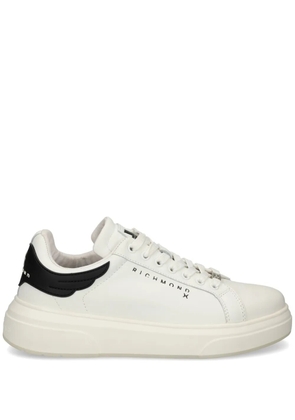 John Richmond logo-stamp sneakers - White