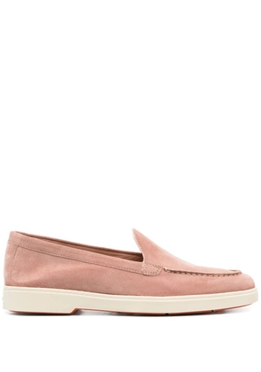 Santoni suede loafers - Pink