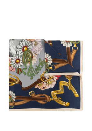 Moschino logo-detail scarf - Blue