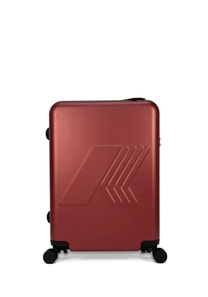 K-Way logo-embossed luggage - Red