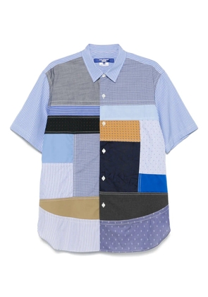Junya Watanabe MAN patchwork shirt - Blue