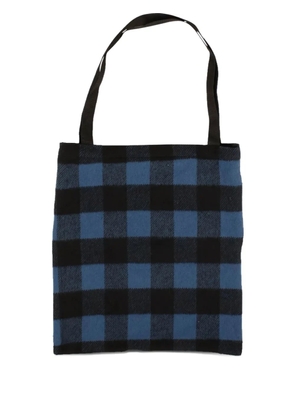 424 On Fairfax checked tote bag - Black