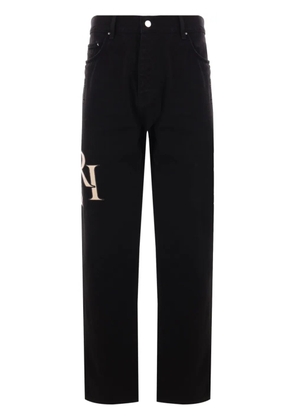 AMIRI Staggered Logo Jeans - Black