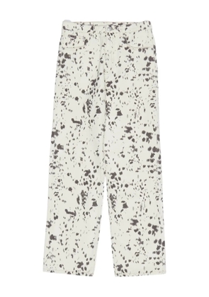 Bimba y Lola spotted straight-leg jeans - White