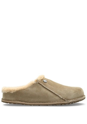 Birkenstock Zermatt shearling trim sandals - Neutrals