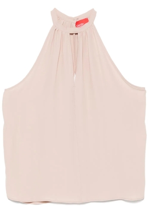 Merci halter-neck blouse - Neutrals