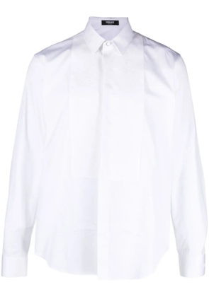 Versace Barocco-motif poplin shirt - White