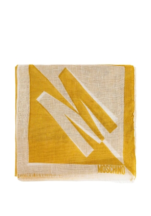 Moschino frindged-edge scarf - Yellow