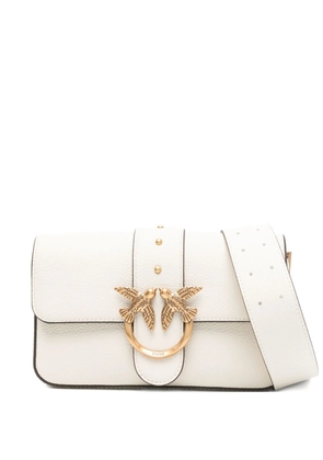 PINKO Love Birds leather shoulder bag - Neutrals
