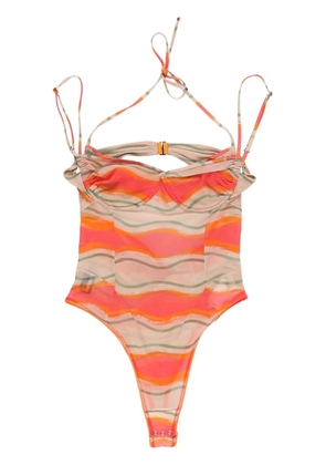 Jacquemus Ilha graphic-print bodysuit - Pink