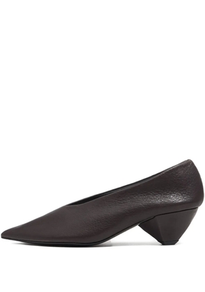Bimba y Lola pointed-toe cone-heel pumps - Brown