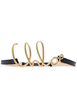 Chloé Iconic Small buckle belt - Black