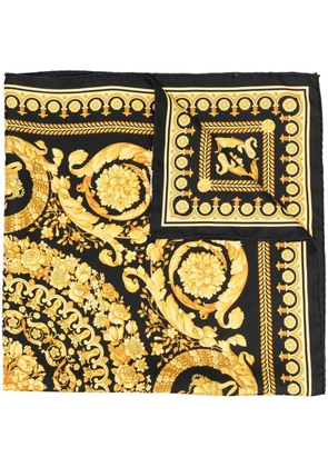 Versace Barocco silk scarf - Yellow