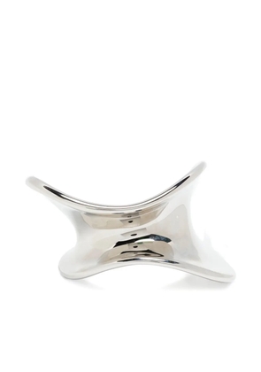 KHAITE curved brass bracelet - Silver