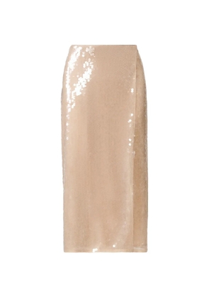 Fabiana Filippi sequin wrap midi skirt - Neutrals