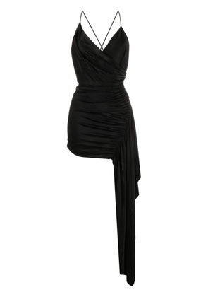 Alexandre Vauthier asymmetric-draped minidress - Black