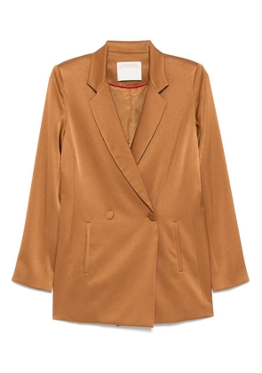 Alejandra Alonso Rojas satin blazer - Brown